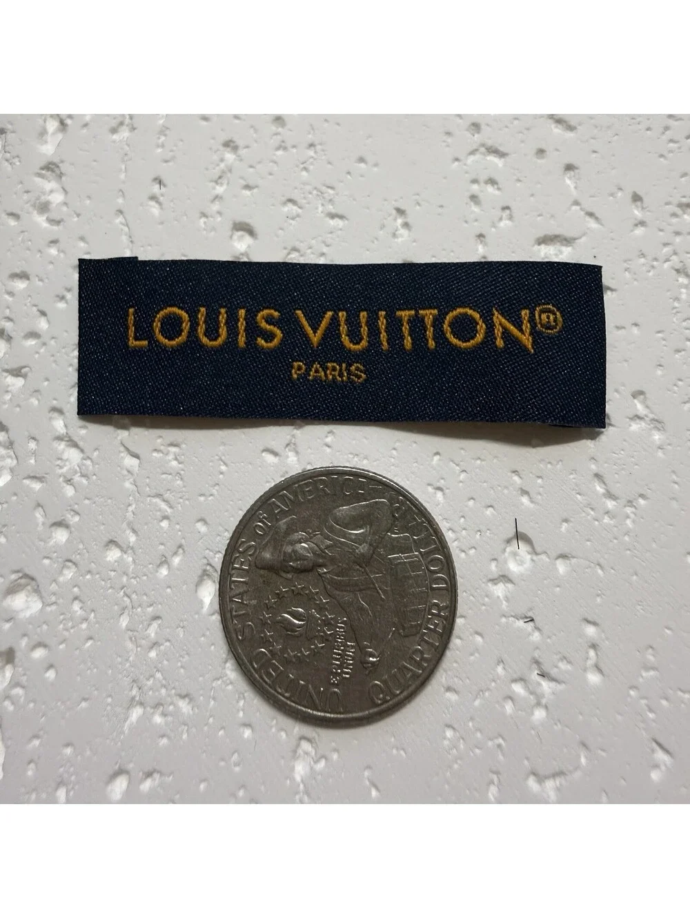 Louis Vuitton 1 Designer Tag LABEL Replacement Sewing Accessories 6 x 1.5 cm